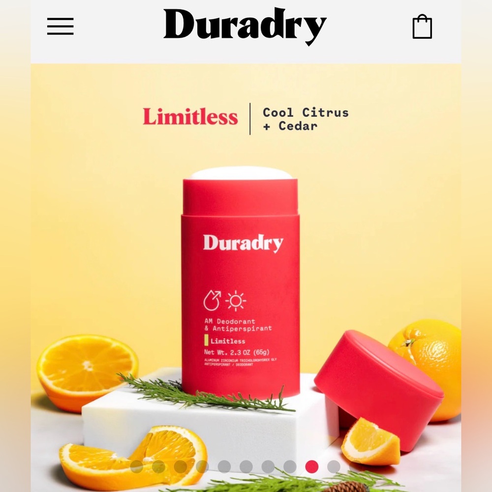Duradry 90% Natural Deodorant